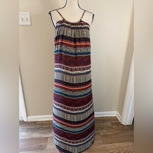 Eight Sixty boho multicolored spaghetti strap maxi dress
Size XS